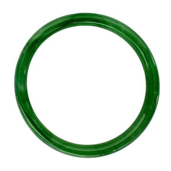 🆕Green Jade Glass Bangle Bracelet - Picture 1 of 5
